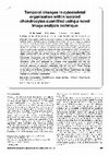 Research paper thumbnail of Temporal changes in cytoskeletal organisation within isolated chondrocytes quantified using a novel image analysis technique