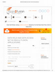 Research paper thumbnail of Data Role and Data Access Set in Oracle Fusion Applications