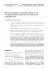 Research paper thumbnail of Extinction, extirpation, and exotics: effects on the correlation between traits and environment at the continental level