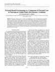 Research paper thumbnail of Zworykin, D.D. & Budaev, S.V. (2000) Parental brood provisioning as a component of parental care in Neotropical cichlid fishes (Perciformes: Cichlidae). Journal of Ichthyology, 40 (suppl. 2): s271-s280.