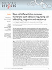 Research paper thumbnail of Stem cell differentiation increases membrane-actin adhesion regulating cell blebability, migration and mechanics