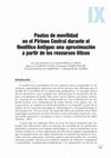 Research paper thumbnail of Pautas de movilidad en el Pirineo Central durante el Neolítico Antiguo: una aproximación a partir de los rescursos líticos