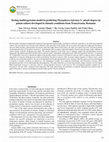 Research paper thumbnail of Testing multiregression model in predicting Phytophtora infestans L. attack degree on potato culture developed in climatic conditions from Transylvania, Romania