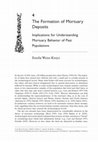 Research paper thumbnail of 2011 The formation of mortuary deposits: implications for understanding mortuary behavior of past populations. In Social Bioarchaeology, pp. 68-106. Edited by Sabrina C. Agarwal and Bonnie Glencross. Blackwell Studies in Global Archaeology (Series editors Rosemary Joyce and Lynn Meskell). Wiley-Blackwell: Chichester