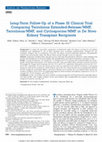 Research paper thumbnail of Long-Term Follow-Up of a Phase III Clinical Trial Comparing Tacrolimus Extended-Release/MMF, Tacrolimus/MMF, and Cyclosporine/MMF in De Novo Kidney Transplant Recipients