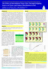 Research paper thumbnail of The effect of intermittent water flux through dripping source on water and solutes distribution in soil