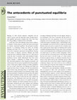 Research paper thumbnail of The antecedents of punctuated equilibria: Review of "Eternal Ephemera" by Niles Eldredge