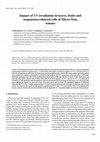 Research paper thumbnail of Impact of UV irradiation in leaves, fruits and suspension-cultured cells of Micro-Tom, tomato