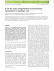 Research paper thumbnail of A role for oxalic acid generation in ozone-induced signallization in Arabidopsis cells