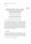 Research paper thumbnail of Enhanced Microsphere Transport in Capillary by Conditioned Cells of Green Paramecia Used as Living Micromachines Controlled by Electric Stimuli