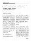 Research paper thumbnail of Seasonal changes in the microbial population of the water column and sediments of the Ongagawa River, northern Kyushu, Japan