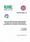 Research paper thumbnail of Working Paper #5 Coronary Heart Disease (CHD) Support Groups: their role and value from the perspectives of members and facilitators