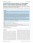 Research paper thumbnail of Increased Anion Channel Activity Is an Unavoidable Event in Ozone-Induced Programmed Cell Death