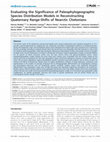 Research paper thumbnail of Evaluating the significance of paleophylogeographic species distribution models in reconstructing Quaternary range-shifts of Nearctic chelonians