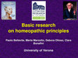 Research paper thumbnail of Basic research on homeopathic principles