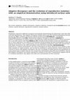 Research paper thumbnail of Adaptive divergence and the evolution of reproductive isolation in the wild: an empirical demonstration using introduced sockeye salmon