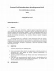 Research paper thumbnail of Prof. Renzo Cavani - Introducción al derecho procesal civil (2016-1)