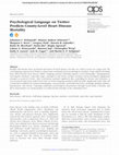 Research paper thumbnail of Psychological language on twitter predicts county-level heart disease mortality