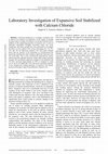 Research paper thumbnail of Laboratory Investigation of Expansive Soil Stabilized with Calcium Chloride