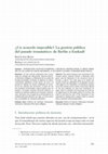 Research paper thumbnail of (con Barbara van der Leeuw): "¿Un acuerdo imposible? La gestión pública del pasado traumático: de Berlín a Euskadi", Huarte de San Juan, nº 22 (2015), pp. 241-266.