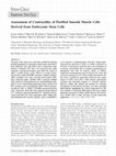 Research paper thumbnail of Assessment of Contractility of Purified Smooth Muscle Cells Derived from Embryonic Stem Cells