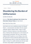 Research paper thumbnail of Shouldering the Burden of Utilitarianism