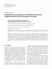 Research paper thumbnail of Oxidative stress in Alzheimer's and Parkinson's diseases: Insights from the yeast Saccharomyces cerevisiae