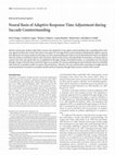 Research paper thumbnail of Neural Basis of Adaptive Response Time Adjustment during Saccade Countermanding