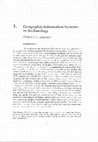 Research paper thumbnail of Geographic Information Systems in Archaeology