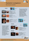 Research paper thumbnail of Radiolarite Investigations I Macroscopical properties