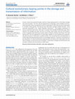 Research paper thumbnail of Cultural evolutionary tipping points in the storage and transmission of information