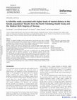 Research paper thumbnail of Is infertility really associated with higher levels of mental distress in the female population? Results from the North-Trøndelag Health Study and the Medical Birth Registry of Norway