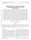 Research paper thumbnail of MAGIC observations of PG 1553+113 during a multiwavelength campaign in July 2006