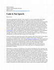 Research paper thumbnail of Code Is Not Speech