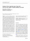 Research paper thumbnail of Isolation of three important types of stem cells from the same samples of banked umbilical cord blood