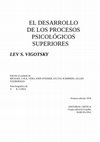 Research paper thumbnail of EL DESARROLLO DE LOS PROCESOS PSICOLÓGICOS SUPERIORES