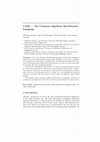 Research paper thumbnail of CASL: The Common Algebraic Specification Language