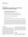 Research paper thumbnail of Problem-based learning in pharmaceutical education: a systematic review and meta-analysis