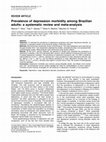 Research paper thumbnail of Prevalence of depression morbidity among Brazilian adults: a systematic review and meta-analysis