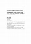 Research paper thumbnail of Ressources d'apprentissage européennes