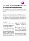 Research paper thumbnail of Trace Elements and Organochlorine Pesticides in Raw Milk from South Eastern Regions of Romania