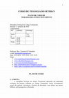 Research paper thumbnail of Plano de aula do curso de Teologia do Antigo Testamento