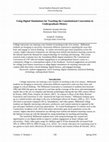 Research paper thumbnail of Using Digital Simulations for Teaching the Constitutional Convention in Undergraduate History