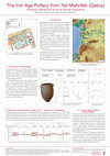 Research paper thumbnail of The Iron Age Pottery from Tell Mishrifeh (Qatna)