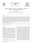 Research paper thumbnail of Adaptive changes in bacteria: a consequence of nonlinear transitions in chromosome topology