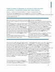 Research paper thumbnail of Impact of delay in diagnosis on survival to head and neck carcinomas: a systematic review with meta-analysis