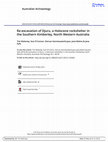 Research paper thumbnail of Re-excavation of Djuru, a Holocene rockshelter in the Southern Kimberley, North Western Australia