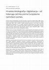 Research paper thumbnail of Hrvatska leksikografija i digitalizacija. Od tiskanoga rječnika prema Europskome rječničkom portalu. (Croatian lexicography and digitalization. From published dictionary towards the European Dictionary Portal)