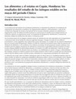 Research paper thumbnail of Los alimentos y el estatus en Copán, Honduras: los resultados del estudio de los isótopos estables en los mayas del periodo Clásico