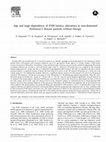 Research paper thumbnail of Age and stage dependency of P300 latency alterations in non-demented Parkinson's disease patients without therapy